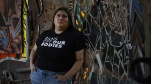 HOUSTON, TEXAS - JUNE 20: Abortion rights activist Olivia Julianna poses for a portrait in Houston, Texas on June 20, 2022. Julianna has a large following on TikTok and uses the social media platform to engage with fellow members of Gen Z on political issues. (Photo by Callaghan OHare for The Washington Post via Getty Images)